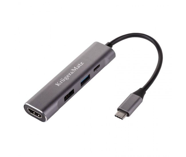 HUB USB Type C - HDMI USB3.0 USB 2.0 +USB Type C KRUGER&MATZ