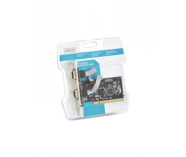 Placa extensie PC interfata PCI - chipset MCS9865 RS232 D-Sub 9pin tata x2 DIGITUS DS-33003