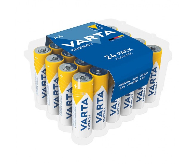 Baterii alcaline Varta ENERGY AA LR6 set 24buc