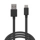 Cablu de date USB type C - USB negru 2m DELIGHT