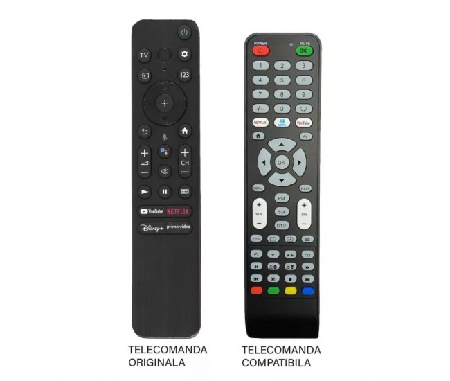 Telecomanda TV Sony RMF-TX800U compatibila cod ER1319-N /MFY1309 (566)