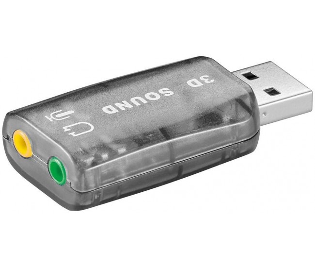 Placa sunet USB la 2 x 3.5 mm stereo Goobay