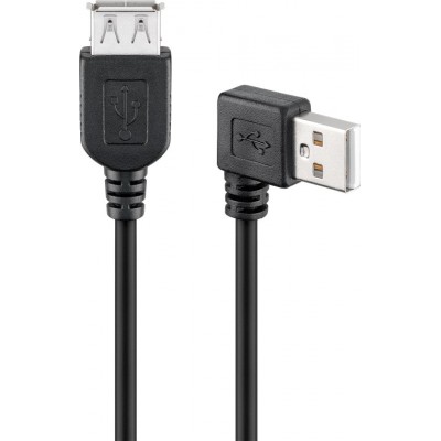 Cablu prelungitor USB 2.0 Hi-Speed A tata 90 - A mama drept 0.3m Goobay