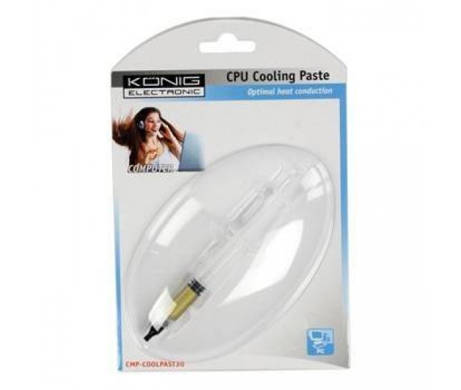 Pasta pentru procesor PC cu particule de aur PC 3W/m-K KONIG