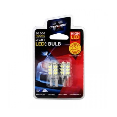 Set 2 becuri LED auto 12V 4W 255lm T20 pentru lumina de zi CLD021