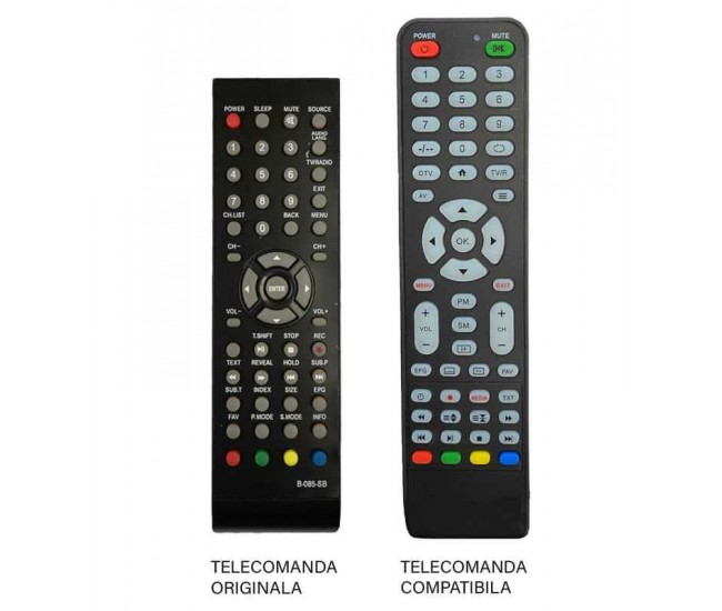 Telecomanda compatibila TV Vortex B-085-SB IR 199 (317)