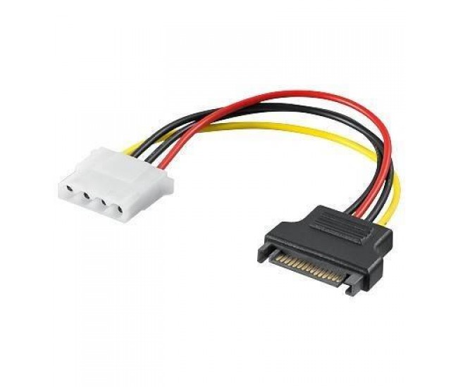 Cablu adaptor alimentare mama sata la mama 5.25 molex Goobay