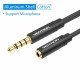 Cablu prelungitor audio stereo 4 pini Jack 3.5 mm mama-tata 5m aurit negru VENTION BHBBJ