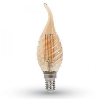 Bec LED E14 4W 2200K alb cald cu filament V-TAC