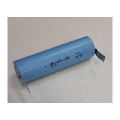 Acumulator Tenpower 18650 3.6V 2800mAh 10A cu lamele terminale in U INR18650-28HE+U