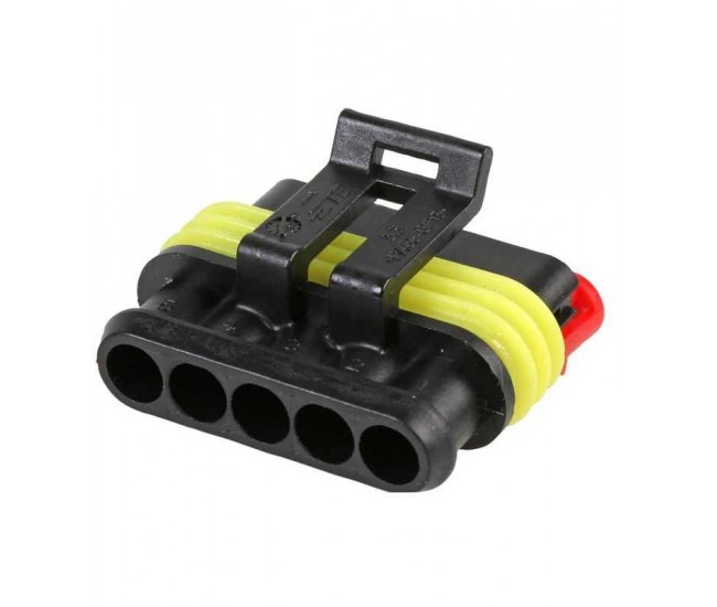 Conector cablu Superseal 1.5 mama mufa 5 pini IP67 TE Connectivity 282089-1