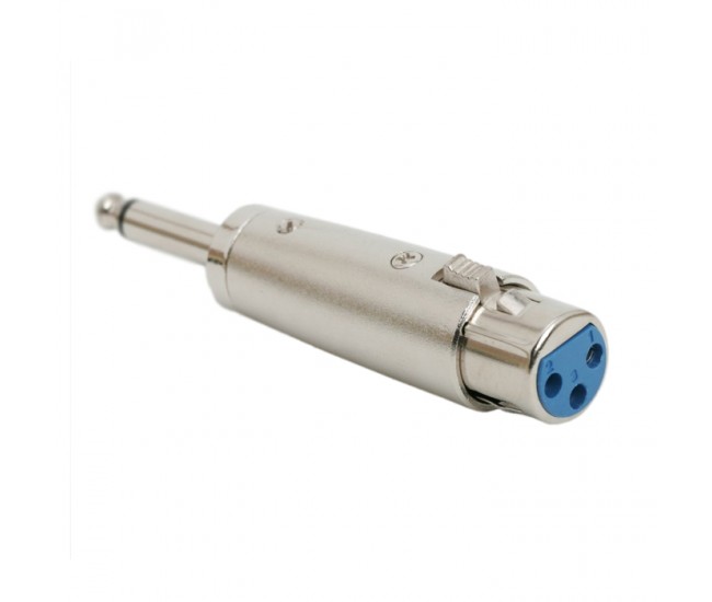 Adaptor XLR JACK soclu XLR – 6.3 mm fisa JACK (mono) 05208