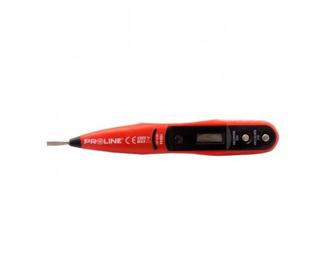 Indicator tester de tensiune cu ecran LCD 12-36-55-110-220V 160mm Proline 10544