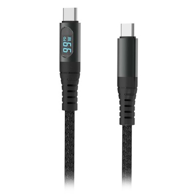 Cablu USB Type C - USB Type C 1m cu afisaj 5A V-Tac SKU-7746