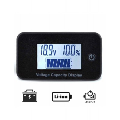 Voltmetru digital 5-100V Voltage Capacity Display