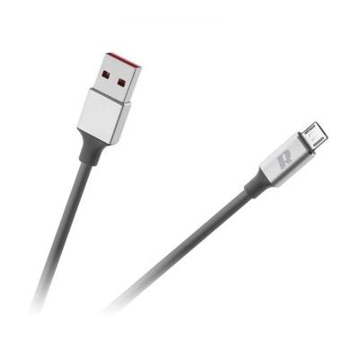 Cablu USB 3.0 - Micro USB 2m flexibil gri Rebel RB-6010-200-B