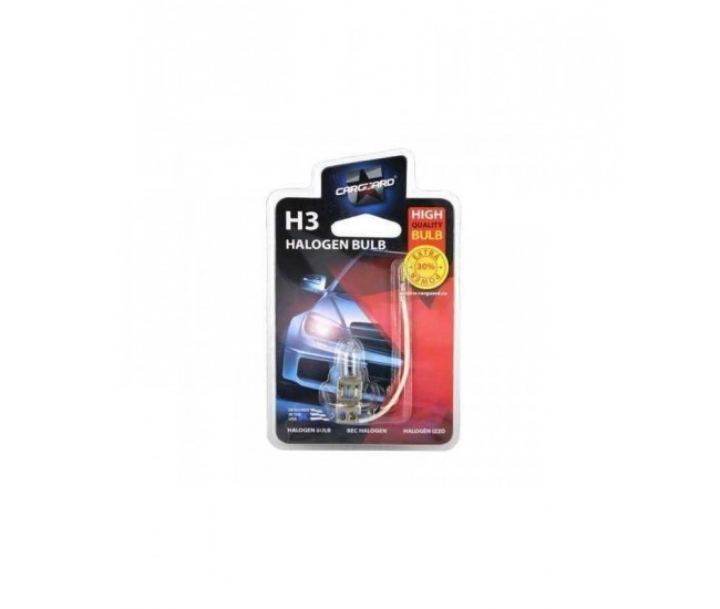 Bec halogen H3 55W +30% intensitate 12V Carguard