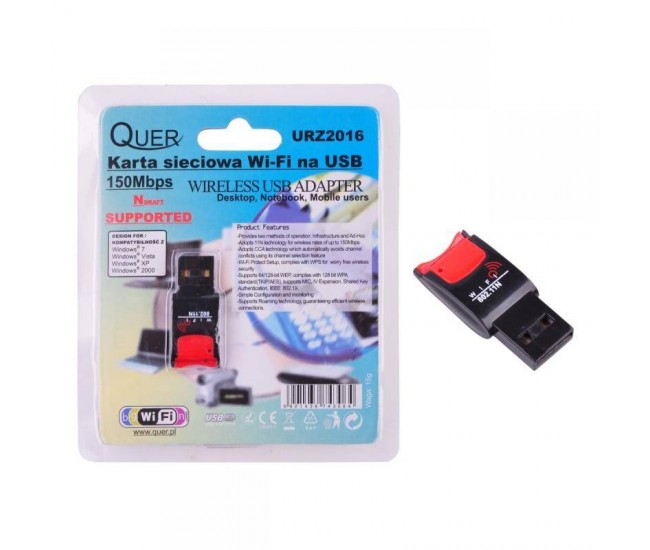 Card wi-fi USB 2.0 ieee802.11B/g/n