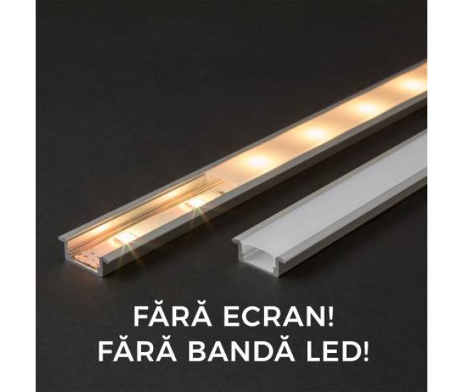 Profil din aluminiu pentru benzi LED 2000x23x8mm Phenom