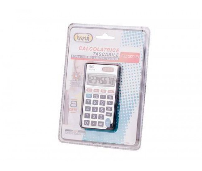 Calculator de buzunar EC 3718 8 digit baterie +solar Trevi