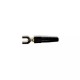 Papuc electric izolat tip furca 6mm negru ST-6MM/32A/BK GBC 18.5027.02