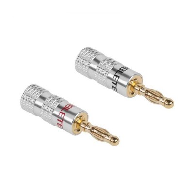 Set 2 mufe Banana din metal 4mm tata HQ Cabletech