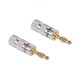 Set 2 mufe Banana din metal 4mm tata HQ Cabletech