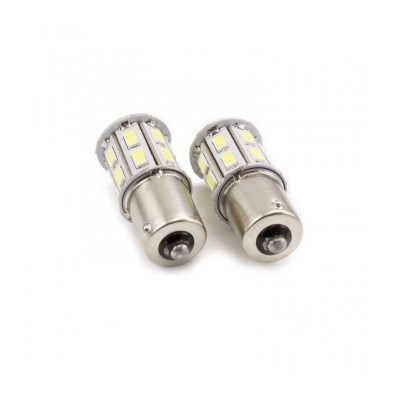 Set becuri LED auto P21W BA15S 12V 500lm 20X5730SMD alb CARGUARD 2buc