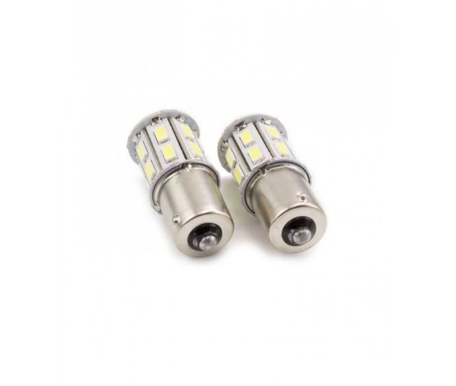 Set becuri LED auto P21W BA15S 12V 500lm 20X5730SMD alb CARGUARD 2buc