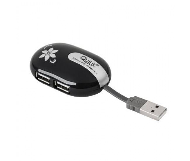 Hub USB 4 porturi QUER USB2.0 480Mbit/s