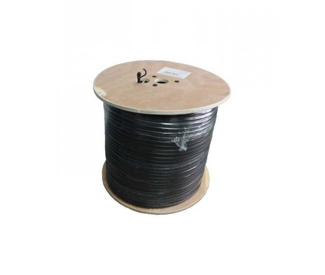 Cablu coaxial RG6 cu sufa 75R cupru ecranat cu folie Al +fire CUPRU 48x0.12mm Well