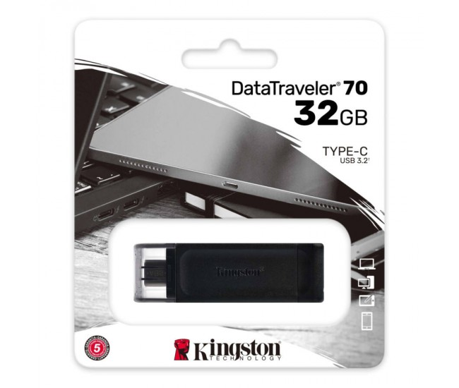 FLASH DRIVE 32GB DT70 USB 3.2 Type C KINGSTON