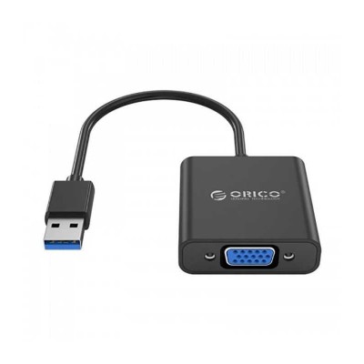 Cablu adaptor USB3.0 tata la VGA mama Orico UTV-BK negru 1920x1080P Windows