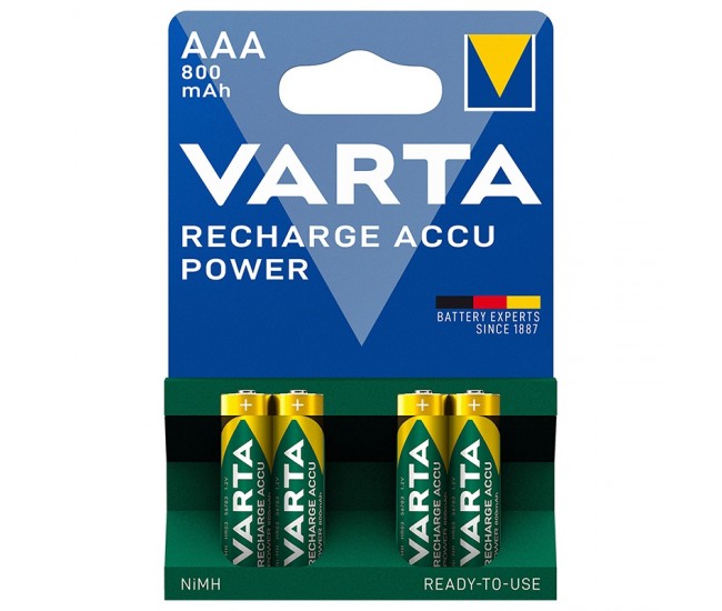 Set acumulatori AAA 800mAh Varta 4buc MICRO 56703