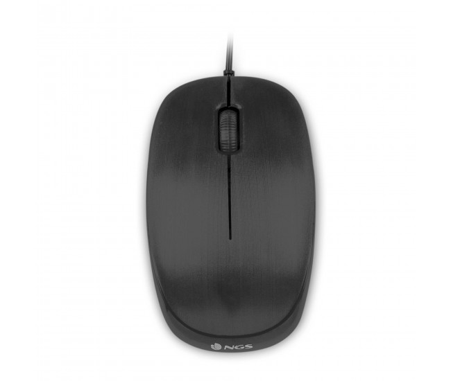 Mouse optic 1000dpi USB negru Flame NGS