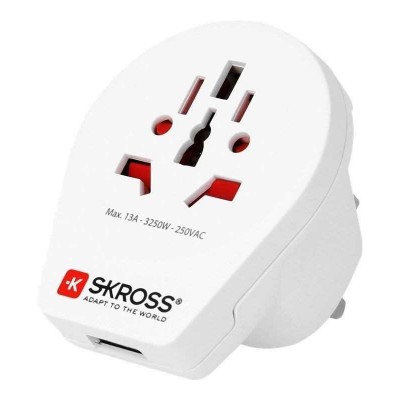 Adaptor priza Skross Universal World - UK cu USB 1.500261