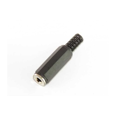 Mufa Jack 3.5 mm mama mono cu manson drept pe cablu JC-121