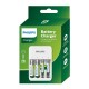 Incarcator USB Philips cu indicatoare LED 1-4 AA/AAA NiMH inclus 2x AAA 800mAh 2x AA 1300mAh SCB4013NB/00