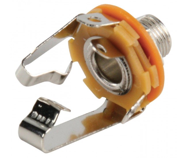 Conector 6.35 mm stereo jack mama montabil pe panou Valueline