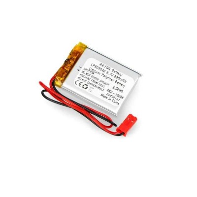 Acumulator Lithium Poliymer 12206 550mAh 1S 3.7V conector JST-BEC 40x30x5mm AKYGA Battery