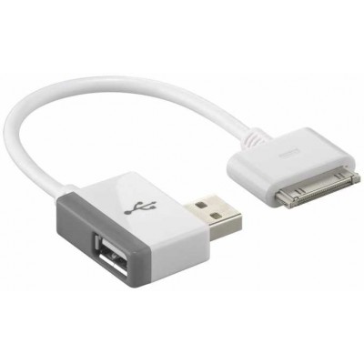 Cablu Adaptor USB A tata la USB A mama +Apple Dock 30 pini Goobay