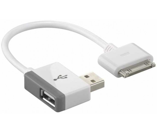 Cablu Adaptor USB A tata la USB A mama +Apple Dock 30 pini Goobay