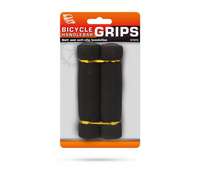 Manson pentru ghidonul de biciclete din burete 130mm negru 2buc