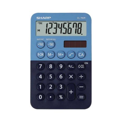 Calculator birou profesional 8 cifre SHARP EL-760RB-BL SHEL760