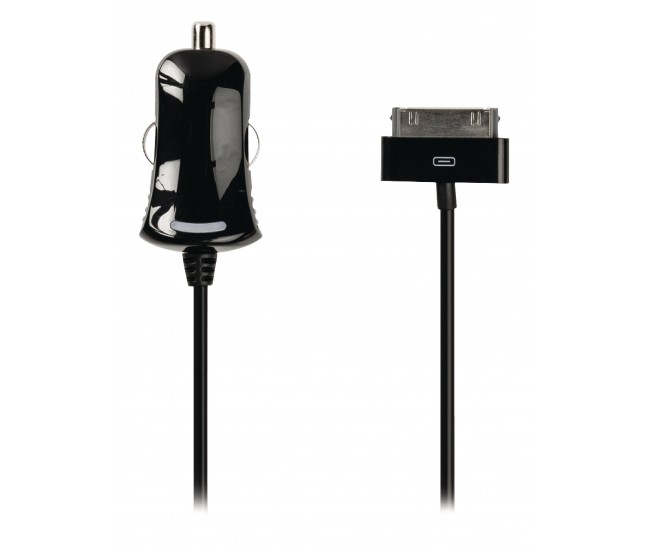 Incarcator auto 12-16V - iPhone cu 30pini 1m negru Valueline