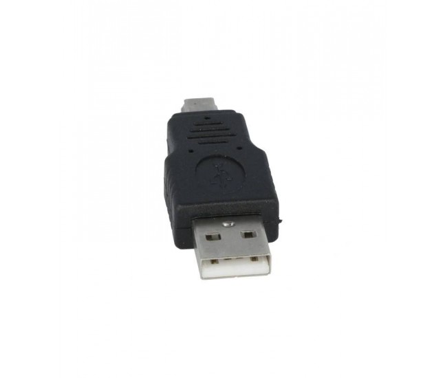 Adaptor USB 2.0 USB A tata - mufa tata USB B mini mufa nichelat VCOM CA412-PB