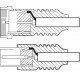 Cablu conexiune antena/ Satelit 1.5m F tata - Coaxial tata alb Goobay