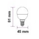 Bec LED 5.5W E27 G45 3000K alb cald 470lm CHIP SAMSUNG V-TAC