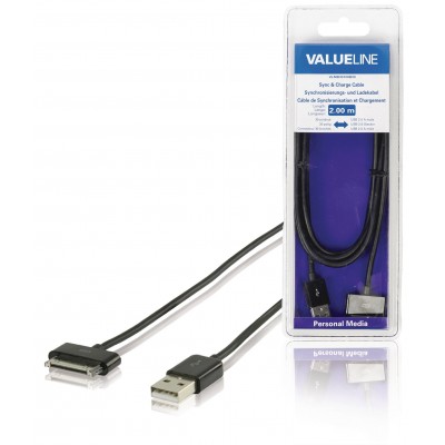 Cablu de incarcare si sincronizare pentru iPhone 30 pini - USB 2.0 2m cupru VALUELINE