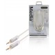 Cablu audio stereo JACK 3.5 mm tata - tata 2m OFC alb Profigold